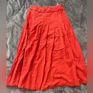 Elegant Dark Orange Women's Skirt